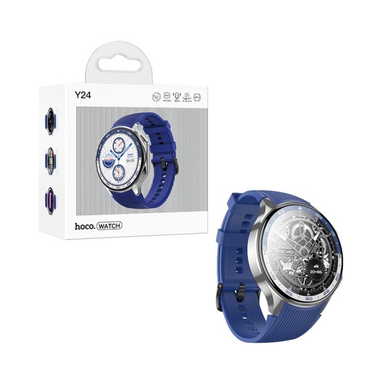 Smartwatch Hoco Y24 Amoled Smart Sports 1,43" (versão de chamada) Prata Smartwatch Hoco Y24 Amoled Smart Sports 1,43" (versão de chamada) Prata